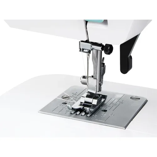 Medion, MEDION LIFE Nähmaschine SM70 (MD 11179) türkis, 12 verschiedene Stickmuster, 4-Stufen-Knopfloch,  einstellbare Stichlänge, 70-Watt-Motorleistung