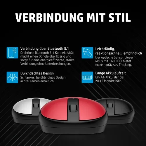 HP, HP 240 Bluetooth-Maus (Empire Red)