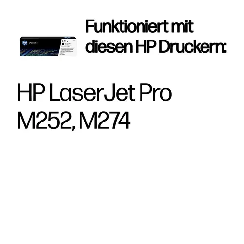 HP, HP H201ABK Toner bk - HP No. 201A BK, CF400A für z.B. HP Color LaserJet Pro MFP M 277 dw, HP Color LaserJet Pro M 252 dw