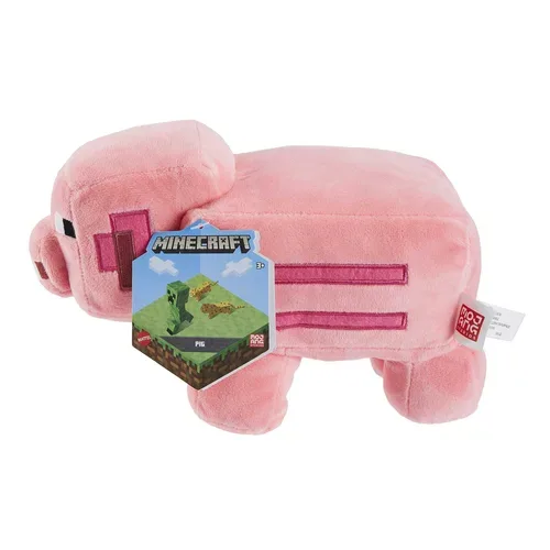 Mattel, MATTEL Minecraft: Schwein - Plüschfigur (Rosa)