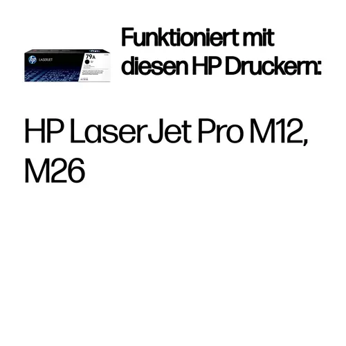 HP, HP H79A Toner schwarz - HP No. 79A, CF279A für z.B. HP Laserjet Pro M 12, HP Laserjet Pro M 12 a, HP Laserjet Pro M 12 w, HP Laserjet Pro M 26