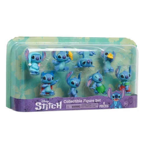 Just Play, Just Play - Disney Stitch Sammelbox mit 8 Figuren, Multicolor
