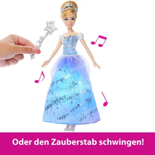Mattel, Mattel - Disney Prinzessin Feature Light Up Cinderella, Multicolor