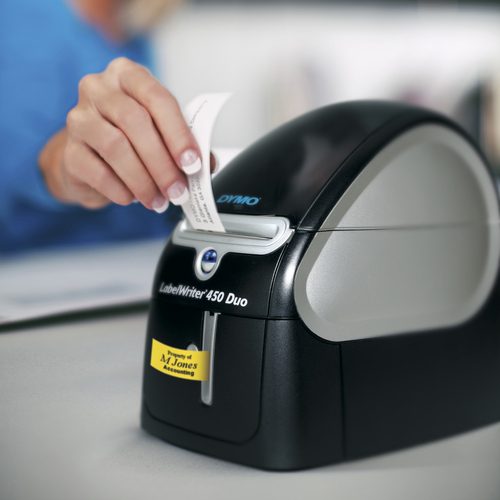 Dymo, DYMO LabelWriter 450 Duo Etiketten-Drucker Thermodirekt 300 x 600 dpi Etikettenbreite (max.): 56 mm USB