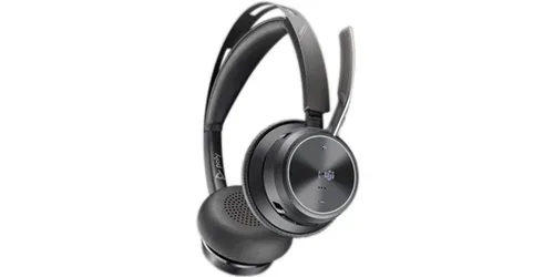 HP Poly, HP Poly Voyager Focus 2 On Ear Headset Bluetooth® Stereo Schwarz Noise Cancelling Headset Computer