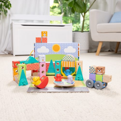 Spin Master, Spin Master Spielbausteine "Melissa & Doug Blockables Stadt"