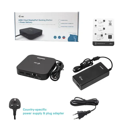 i-tec, i-tec USB-C® Dockingstation I-TEC USB-C Dual Display Docking Station