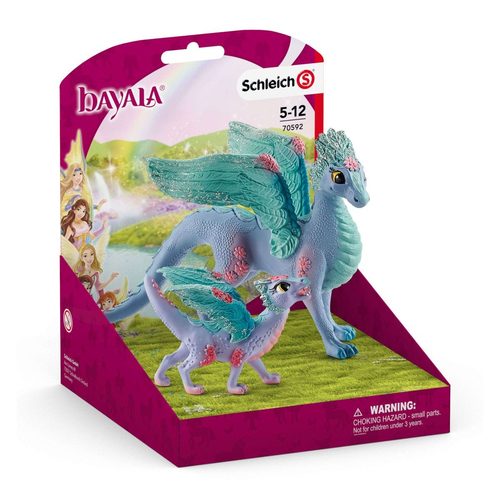 Schleich, Schleich® Spielfigur »bayala, Blütendrache und Kind (70592)«, (Set)