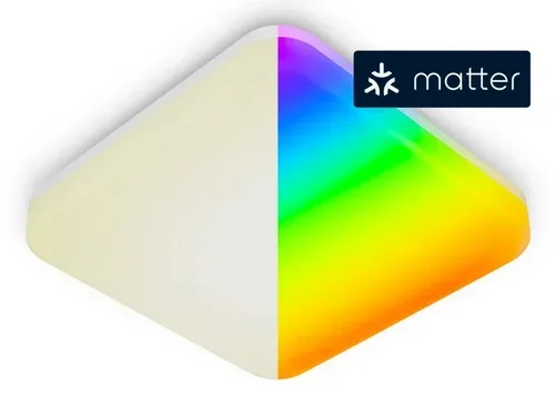 Hama, Smarte LED-Deckenleuchte, WLAN, Matter, RGBW, Sprach-/Appsteuerung, dimmbar