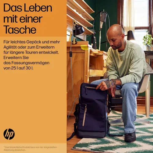HP, HP Travel 25 L 15,6 Zoll Laptop-Rucksack (Iron Grey)