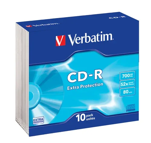 Verbatim, Verbatim CD-R Extra Protection 52x 700 MB 10 Stück