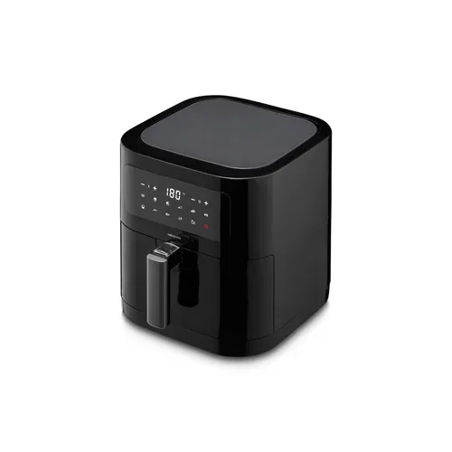 Medion, MEDION LIFE E40 XL Heißluftfritteuse MD 11740 schwarz, 100 Rezepte in der Life+ App, ölfreies Frittieren, 9 Automatikprogramme, 5,2 L Korbvolumen
