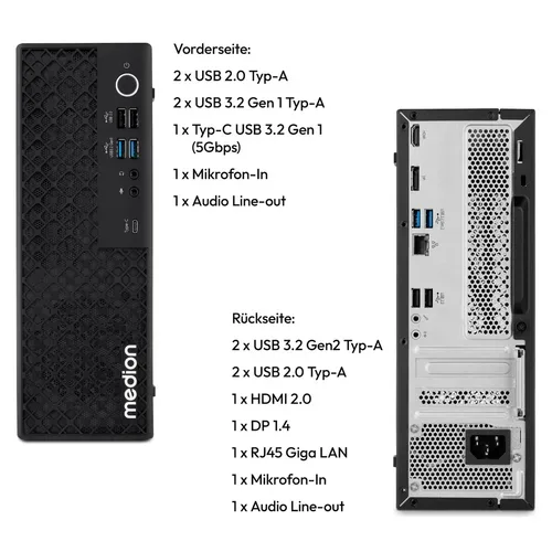 Medion, MEDION Picoworx T80 III Mini PC; Copilot+ PC, Intel® Core? Ultra 7 258V, Windows 11 Pro, 1 TB SSD, 32 GB RAM