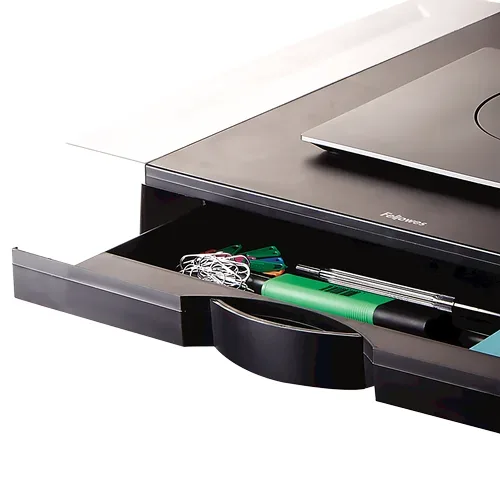 Fellowes, Fellowes Monitorständer Basic Schwarz, Silber