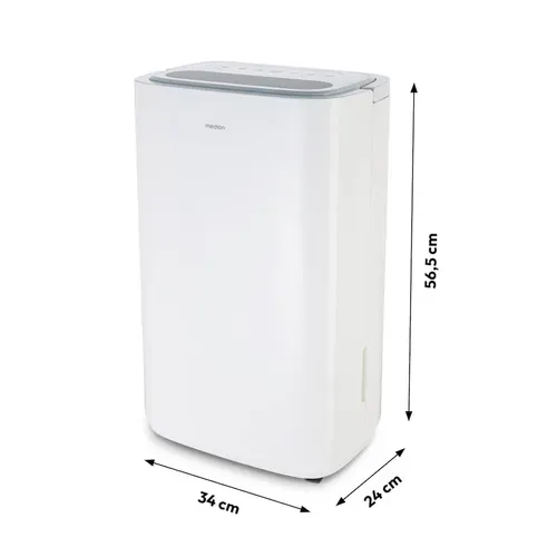 Medion, MEDION Luftentfeuchter DH20 (MD12048), Entfeuchtungsleistung 20L/Tag, Volumen Wassertank 5,4L, 3 Modi, 2 Geschwindigkeitsstufen, Touch-Bedienung