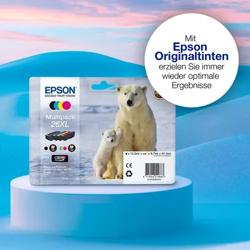 Epson, EPSON Tintenpatrone schwarz T260140 XP 700/800 220 Seiten