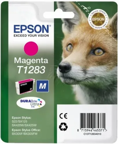 Epson, Epson E128 Druckerpatronen ma - Epson T1283 m, C13T12834011 für z.B. Epson Stylus SX 230, Epson Stylus SX 235 W, Epson Stylus Office BX 305 F