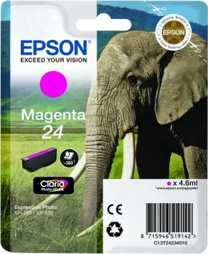 Epson, Epson E24m Druckerpatronen ma - Epson No. 24 m, C13T24234010 für z.B. Epson Expression Photo XP -55, Epson Expression Photo XP -750