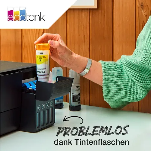 Epson, Epson E103bk Druckerpatronen schwarz - Epson No. 103 bk, C13T00S14A10 für z.B. Epson EcoTank L 1200, Epson EcoTank L 1210, Epson EcoTank L 1250