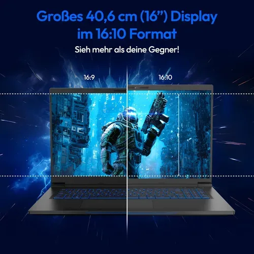 ERAZER, ERAZER ERAZER Beast 16 X1 Ultimate High-End Gaming Laptop, Intel® Core? Ultra 9 Prozessor 275HX, Windows 11 Home, 40,6 cm (16?) Mini LED Vivid Display mit 300Hz, RTX 5090, 2 TB PCIe SSD, 32 GB RAM