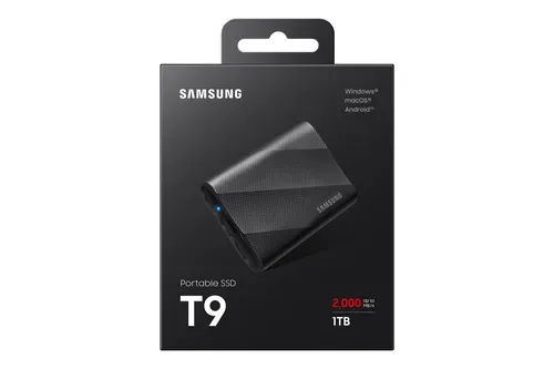 Samsung, Samsung externe SSD "T9" 1 TB Anschluss USB Typ-C,3.2 Gen 2 (3.1 Gen 2)