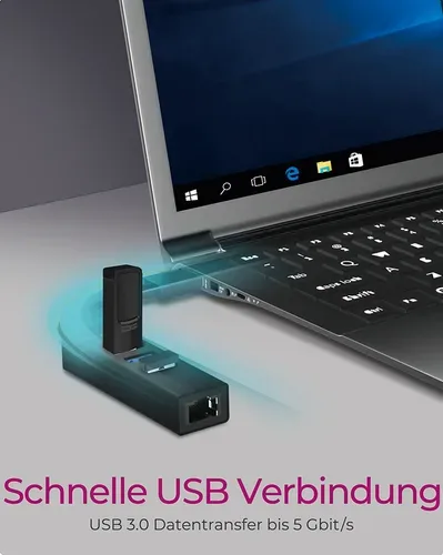 ICY BOX, ICY BOX USB Hub & Gigabit Eth. LAN IB-HUB1419-LAN 3x USB-A