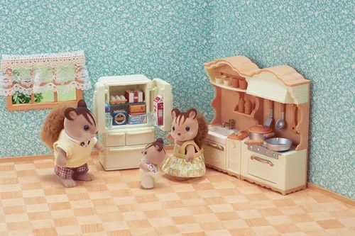 Sylvanian Families, Sylvanian Families - Landhaus Küche mit Kühlschrank, Multicolor