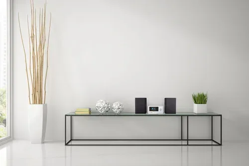 Medion, MEDION LIFE P85003 Micro-Audio-System silber, Internet/DAB+/PLL-UKW Stereo-Radio mit je 40 Senderspeichern, 2,8'' TFT-Farbdisplay, Bluetooth® 5.0, CD-Player, WLAN, USB, 2 x 15 RMS