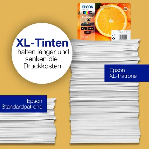 Epson, Epson - Oranges Singlepack Photo Black 33 Claria Premium Ink, One Size