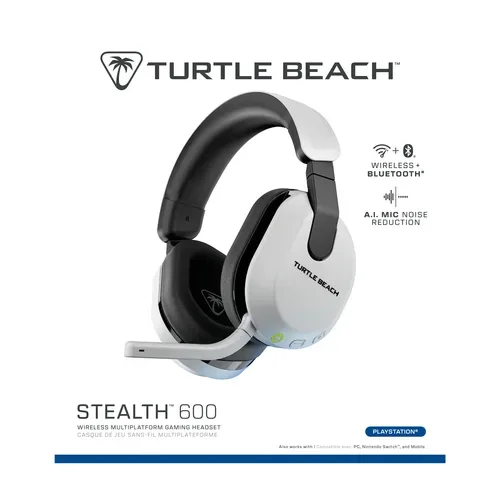 Turtle Beach, TURTLE BEACH Stealth 600 GEN3, White TBS-3102-15 Wireless Headset for PS5