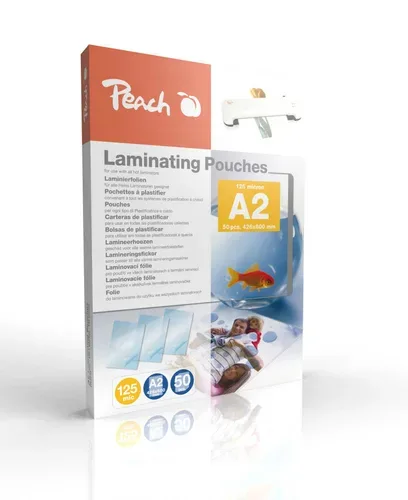 Peach, Peach 500 x A2 Laminierfolien, 125 mic, glänzend