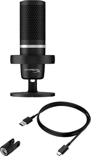 HyperX, HyperX -  DuoCast RGB USB-Mikrofon – Professionelle Klangqualität mit anpassbarer Beleuchtung