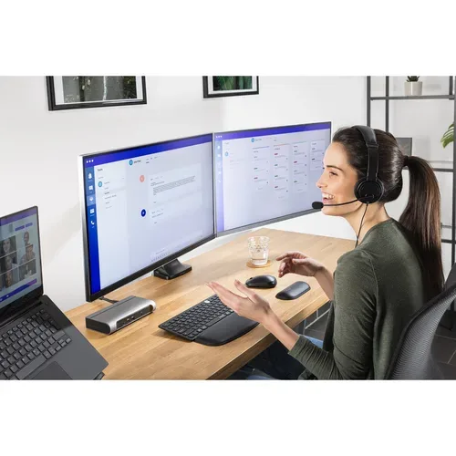 Kensington, Kensington -  USB-C HiFi-Kopfhörer mit Mikrofon, Schwarz