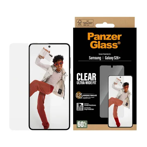 Care By Panzerglass, CARE by PanzerGlass Displayschutzglas "Screen Protector" für Samsung Galaxy S26+ Displayschutzfolie, Schutzfolie, Bildschirmschutz, kratz- & stossfest
