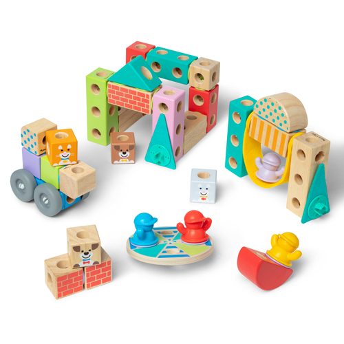 Spin Master, Spin Master Spielbausteine "Melissa & Doug Blockables Stadt"