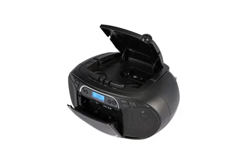 Medion, MEDION LIFE E66476 Tragbare CD-Boombox, CD-Player, Kassettendeck, FM-Radio, USB-MP3-Wiedergabe, 30 Senderspeicher, Batteriebetrieb