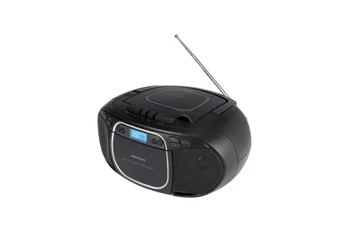Medion, MEDION LIFE E66476 Tragbare CD-Boombox, CD-Player, Kassettendeck, FM-Radio, USB-MP3-Wiedergabe, 30 Senderspeicher, Batteriebetrieb