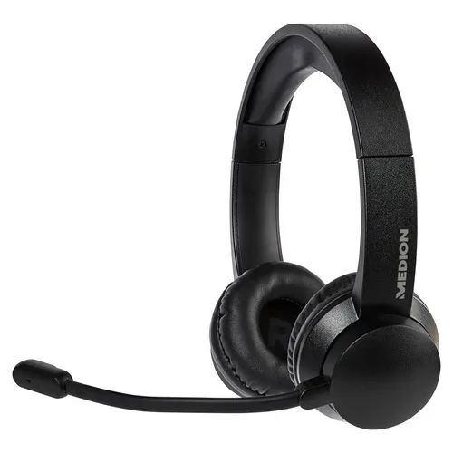 Medion, MEDION LIFE® E83265 USB-Headset, Stereo Kopfhörer für ein perfektes Klangerlebnis, integriertes Mikrofon mit glasklarer Tonaufnahme, pratkischer Lautstärkeregler am Kabel, leicht und bequem, Plug & Play, für PCs und Notebooks