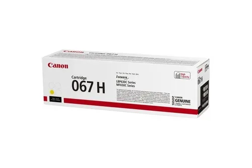 Canon, Canon H207-W2210/1/2/3-C067 Toner XL y - Canon 067H y, 5103C002 für z.B. Canon iSENSYS MF 651 Cw, Canon iSENSYS MF 650, Canon iSENSYS LBP -630