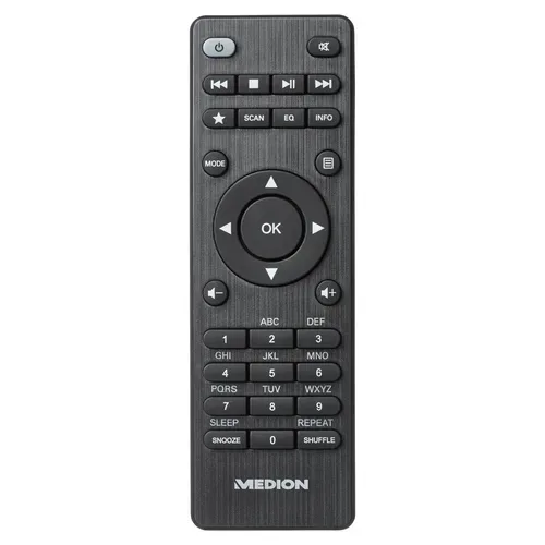 Medion, MEDION LIFE P85444 2.1 Internetradio schwarz, 8,1 cm (3,2'') TFT-Display, riesige Auswahl an Internet-Radiosendern & Podcasts, DAB+/UKW Radio (je 40 Senderspeicher), Bluetooth®, WLAN, 2 x 7,5 W + 15 W Subwoofer RMS