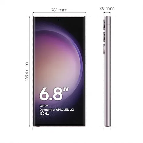 Samsung, Samsung Galaxy S23 Ultra 512GB Lavender  - akzeptabler Zustand mit OVP und Ladekabel (Trade) und S Pen