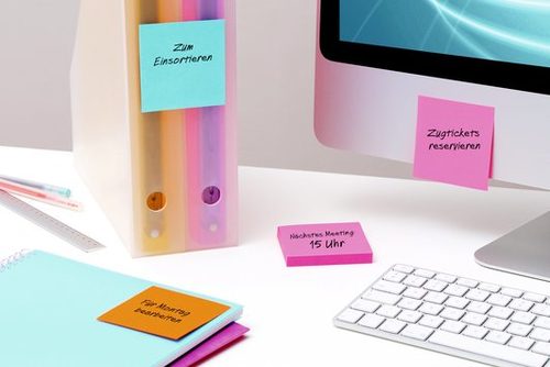 POST-IT, Post-it Haftnotiz 654-S 76 mm x 76 mm Narzissengelb 90 Blatt
