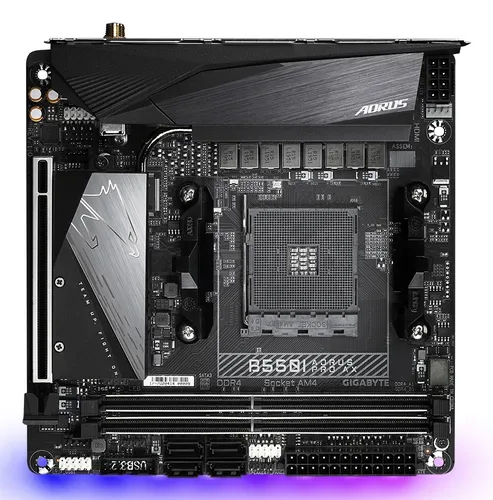 Gigabyte, Gigabyte - B550I Aorus Pro AX (AM4, AMD B550, Mini ITX), Schwarz
