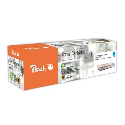 Peach, Peach O4431/28/34/4391 Toner cy ersetzt OKI 44318607 für z.B. OKI C 710 CDTN, OKI C 710 DN, OKI C 710 DTN, OKI C 710 N, OKI C 711 CDTN
