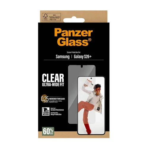 Care By Panzerglass, CARE by PanzerGlass Displayschutzglas "Screen Protector" für Samsung Galaxy S26+ Displayschutzfolie, Schutzfolie, Bildschirmschutz, kratz- & stossfest