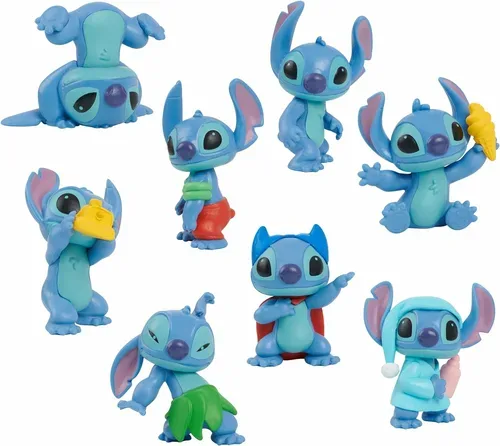Just Play, Just Play - Disney Stitch Sammelbox mit 8 Figuren, Multicolor