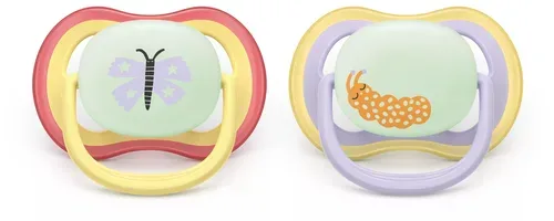 PHILIPS AVENT, Philips Avent Ultra Air Sucette +0m Air Night papillon/chenille