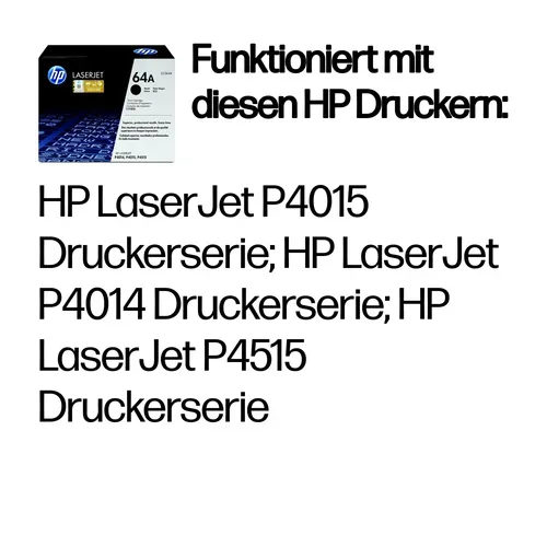 HP, HP H64A Toner schwarz - HP No. 64A, CC364A für z.B. HP LaserJet P 4015, HP LaserJet P 4015 DN, HP LaserJet P 4015 N, HP LaserJet P 4015 TN