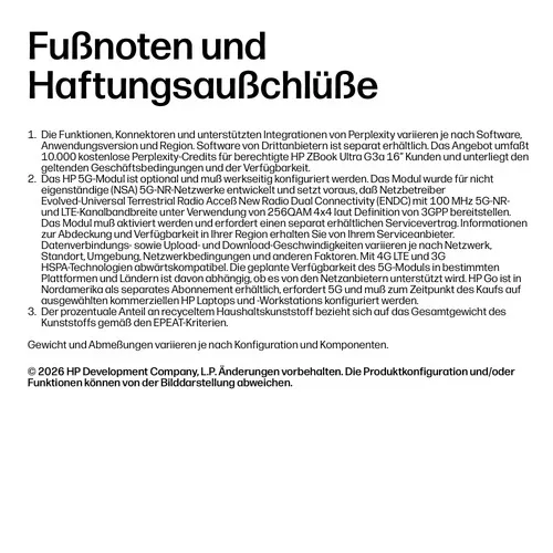 HP, HP ZBook Ultra G3a 16" Mobiler Workstation-PC Wolf Pro Security Edition ? Datenwissenschaft