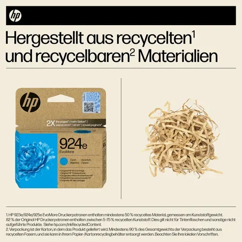HP, HP H924ec Druckerpatronen XL c - HP No. 924e c, 4K0U7NE für z.B. HP OfficeJet Pro 8120 e, HP OfficeJet Pro 8120, HP OfficeJet Pro 8122 e